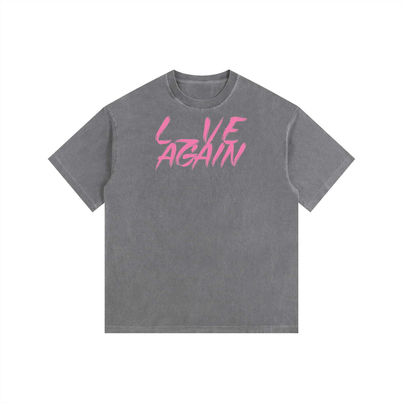 L_VE AGAIN - Vintage Washed Oversized Cotton Tee