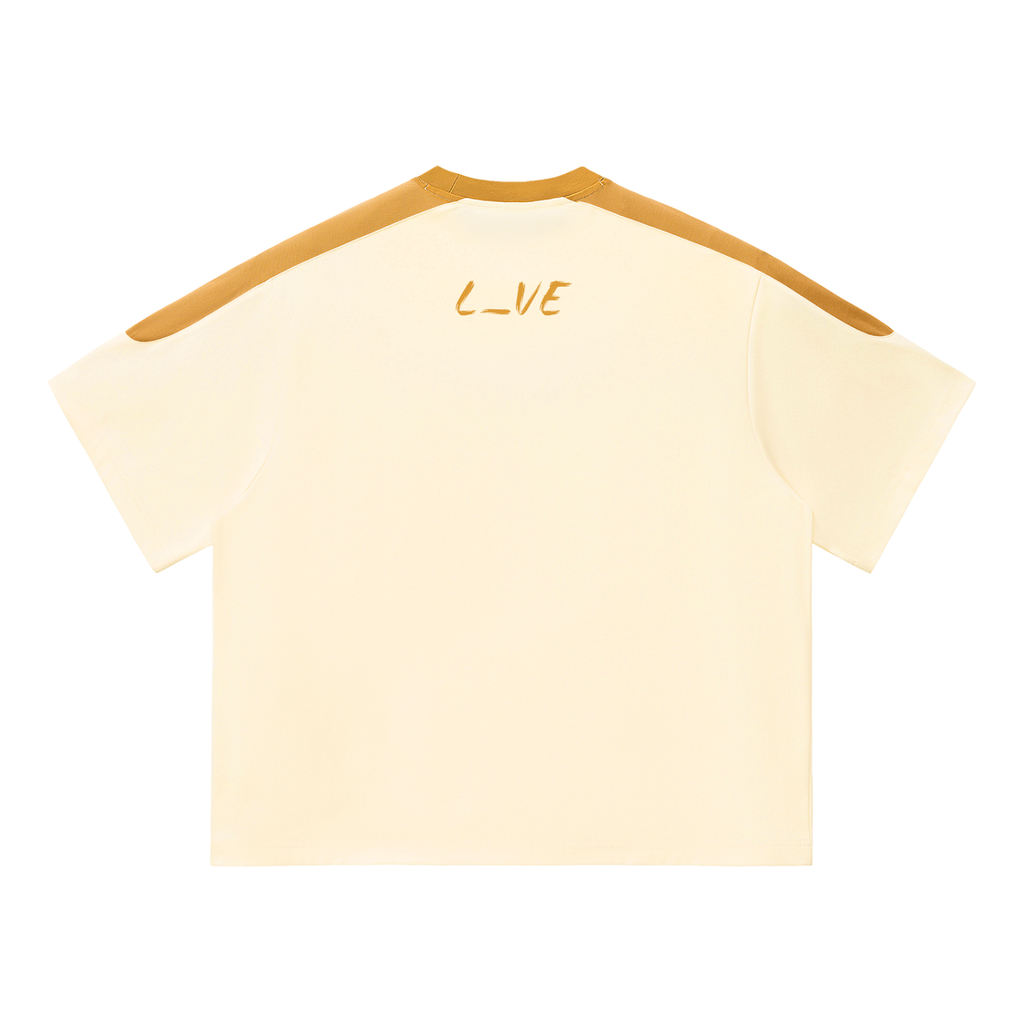 L_VE AGAIN - Unisex Color Block Oversized T-Shirt