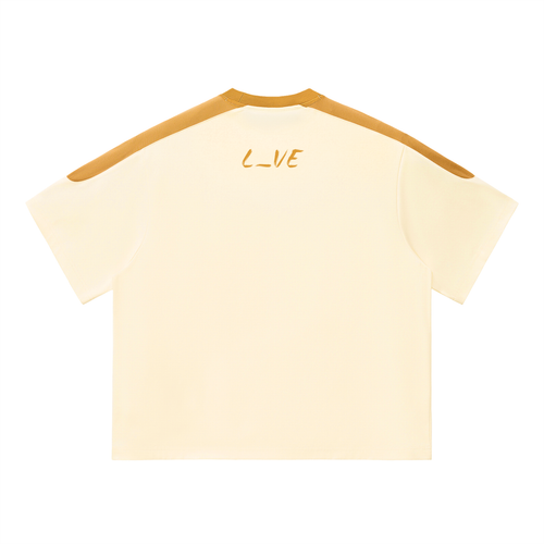 L_VE AGAIN - Unisex Color Block Oversized T-Shirt