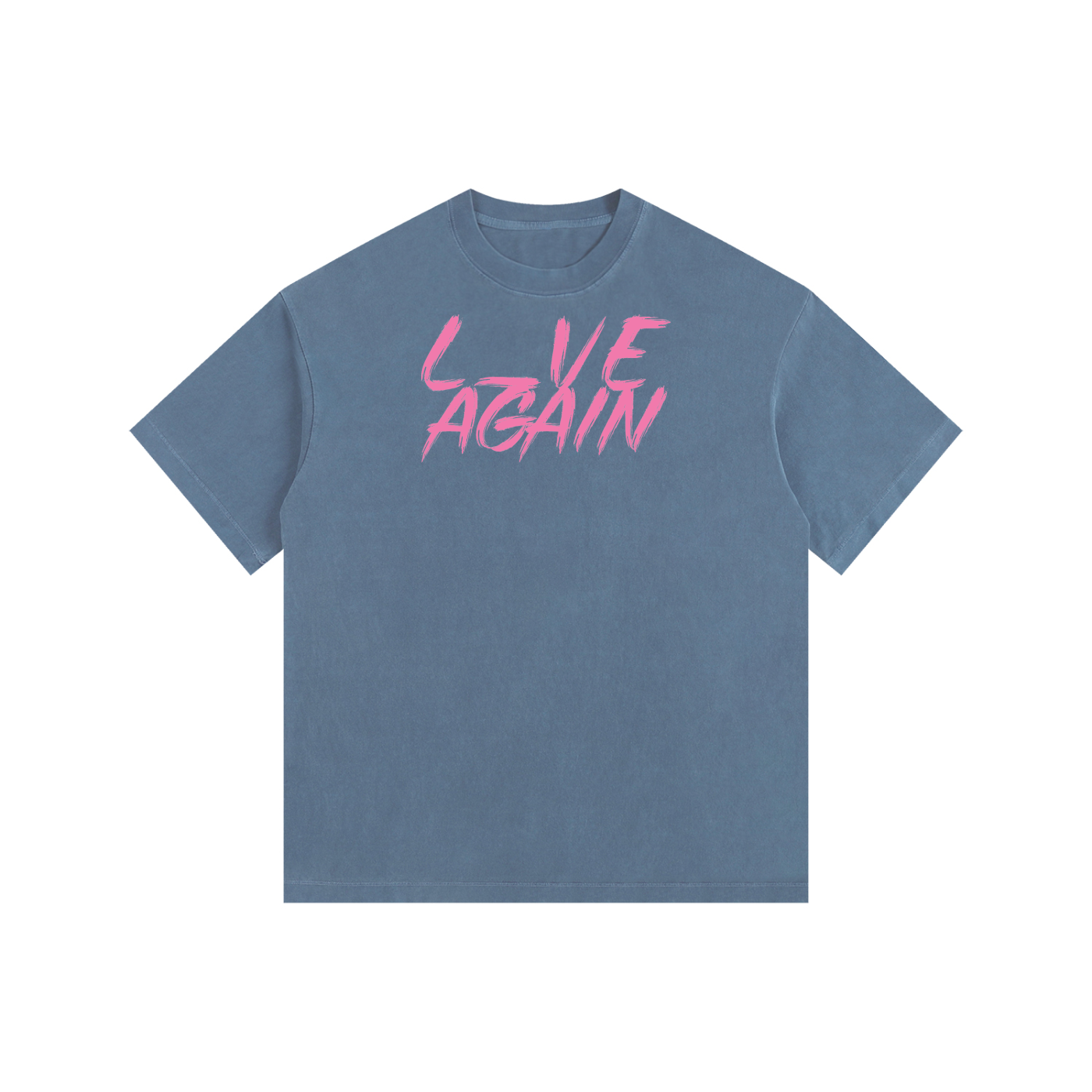 L_VE AGAIN - Vintage Washed Oversized Cotton Tee