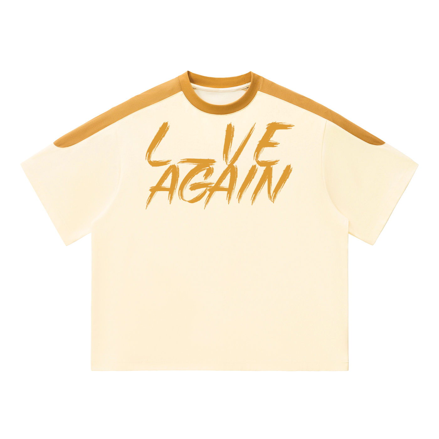 L_VE AGAIN - Unisex Color Block Oversized T-Shirt