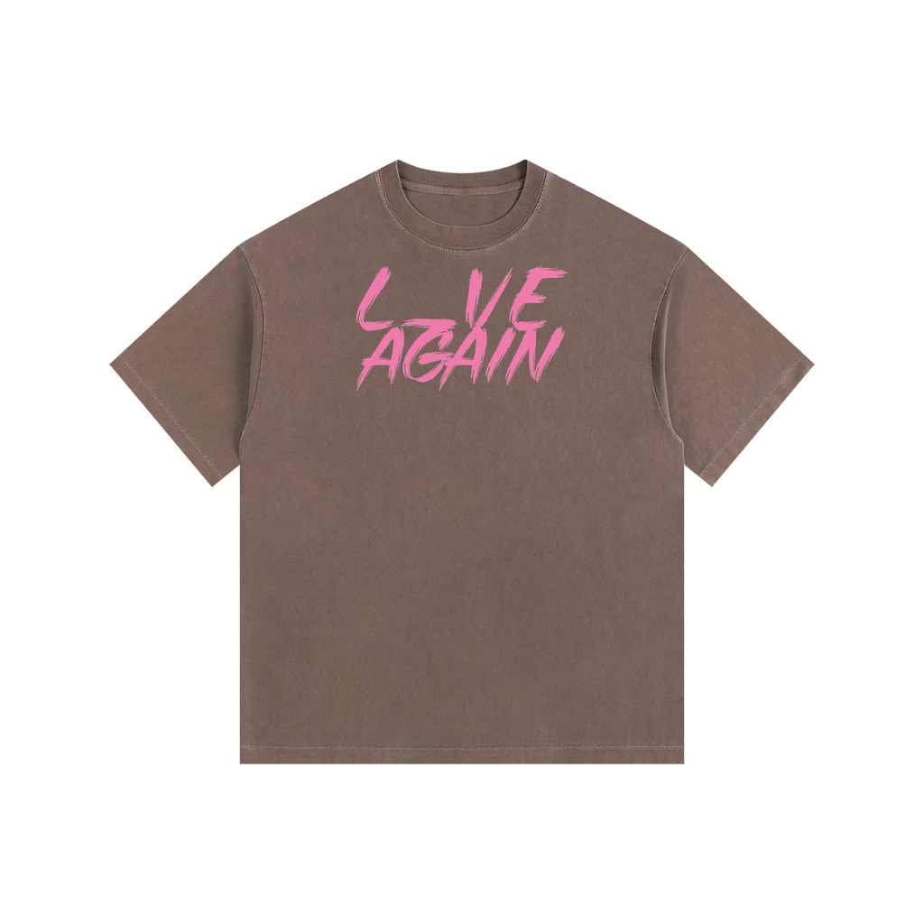 L_VE AGAIN - Vintage Washed Oversized Cotton Tee