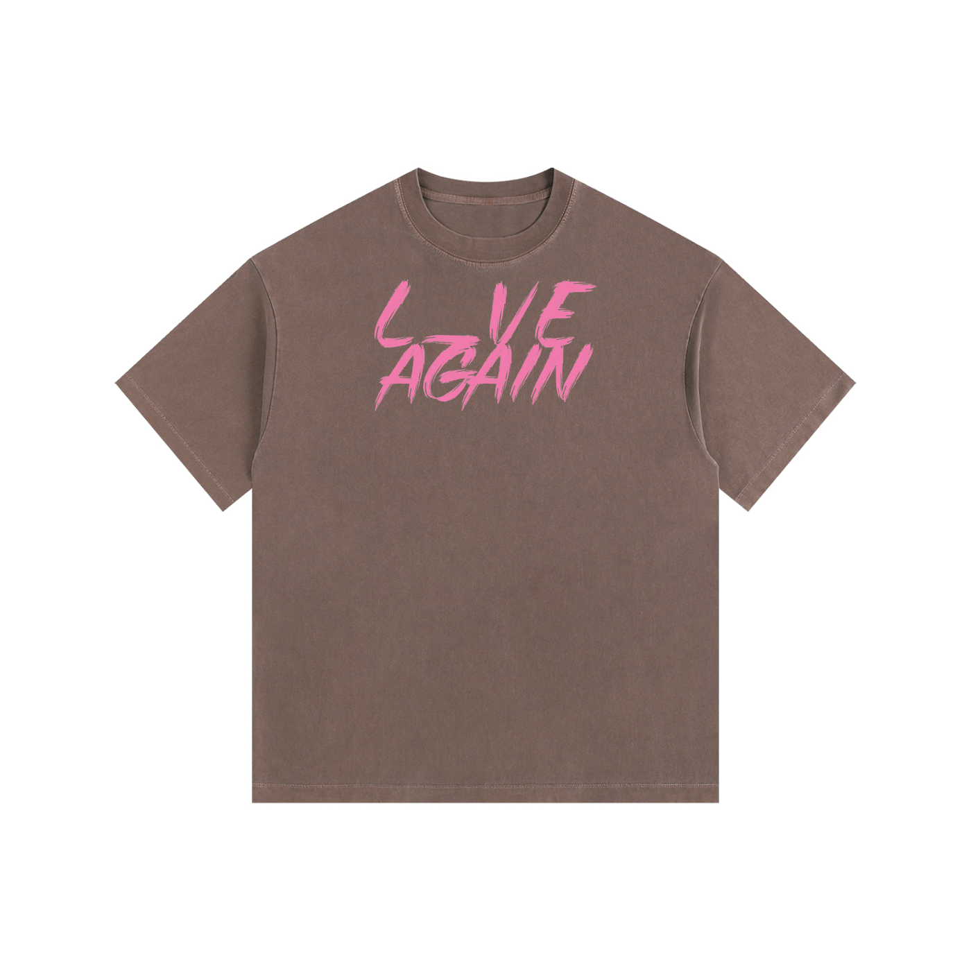 L_VE AGAIN - Vintage Washed Oversized Cotton Tee
