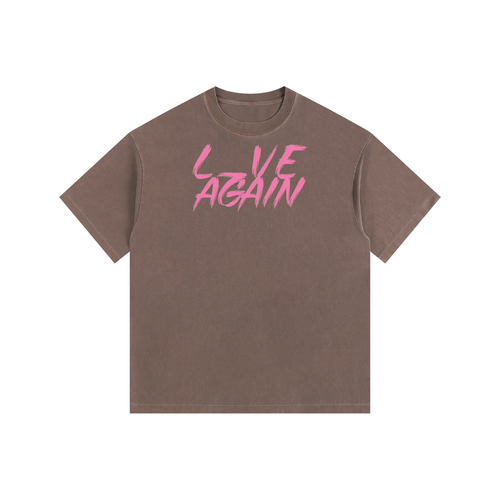 L_VE AGAIN - Vintage Washed Oversized Cotton Tee