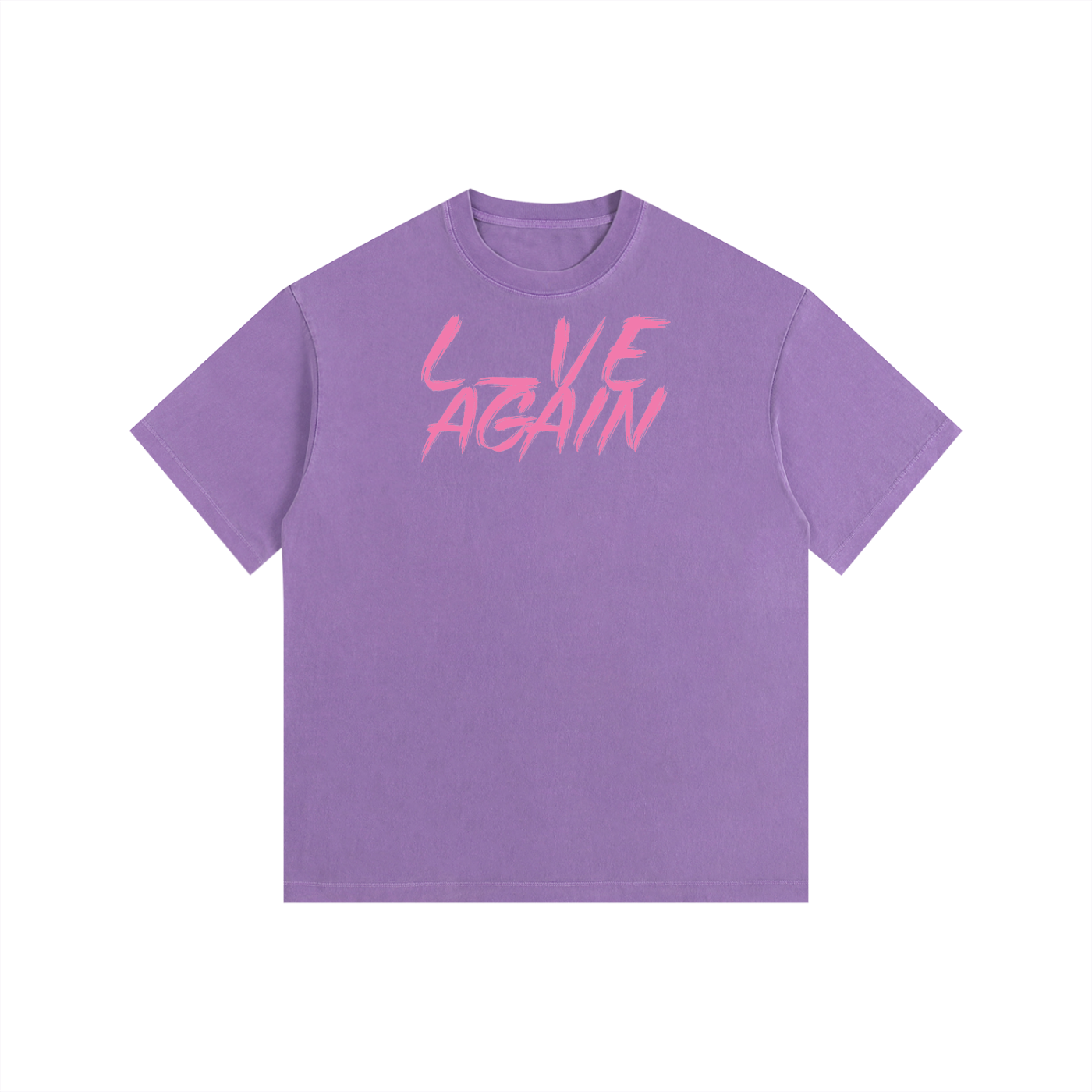L_VE AGAIN - Vintage Washed Oversized Cotton Tee